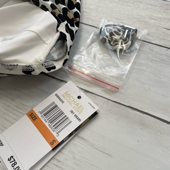 Michael Kors Animal print leopard Tankini swim top S bathing suit grandma core - Picture 12 of 12